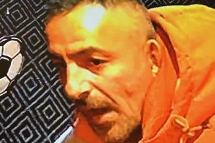 Police would like to speak to the man in the image.