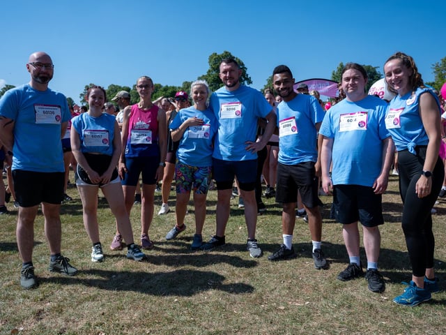 Runners taking part in the Pretty Muddy Race For Life at Abington Park in Northampton on Saturday, July, 11, 20026. Photo by David Jackson.