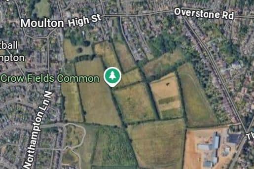 The incident happened in Crow Fields Common in Moulton.