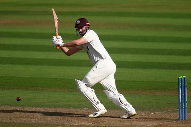Dom Sibley made an unbeaten half-century for Surrey (Picture: Ben Hoskins/Getty Images for Surrey CCC)