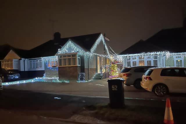 Dan and Chloe transformed their back garden into a Christmas wonderland.