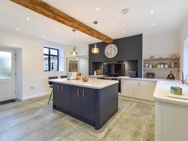 This seven bedroom home that is modern throughout, but maintains traditional features is on the market for a guide price of £2 million.