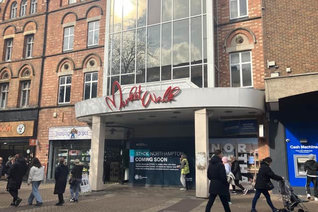 Current Market Walk shopping centre facade on Abington Street.
Credit: Nadia Lincoln LDRS