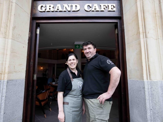 Inside new cafe which has opened at the former Nationwide building on the corner of Drapery and Mercer's Row