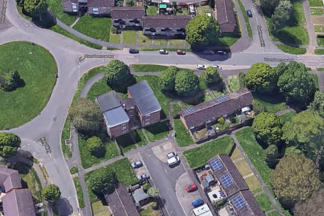Firefighters tackled the blazing car outside Furze Court, in Northampton's Briar Hill district, in the early hours of Monday