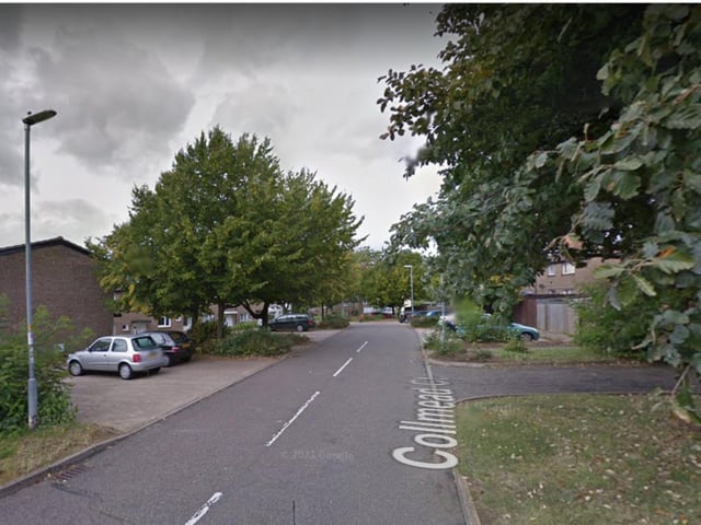 A total of 14 burglaries were reported to police as taking place in or near Collmead Court in April 2023.