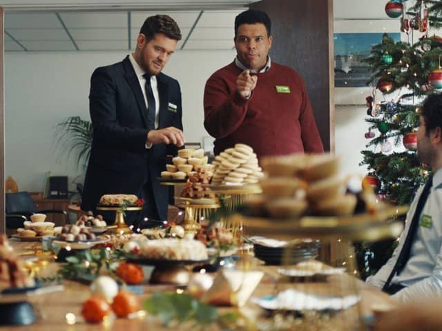Josiah Eloi is starring in Asda's Christmas TV advert opposite Michael Buble