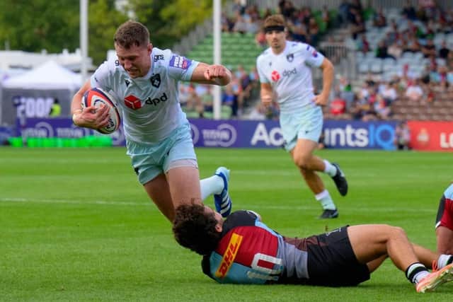 Fraser Dingwall skippered Saints at the Twickenham Stoop (picture: Claire Jones/redhatphoto.co.uk)