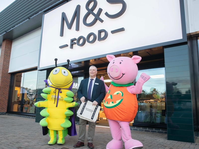 Chronicle & Echo photographer Kirsty Edmonds captures dozens of shoppers queuing outside the new M&S Foodhall at Riverside Retail Park, Northampton, as it opened at 8am on Wednesday, October 21.
