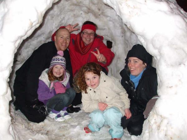 Lucy Hall sent in this picture in 2009 of a 'snow house' built by Ella and Tia Hall with help from Daddy, Sam, Jenny and loads of kids in Blackthorn! Unfortunately, this was demolished after only an hour - why can't kids have fun?!