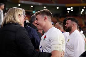 Tommy Freeman went over to see his family after winning his first Test cap
