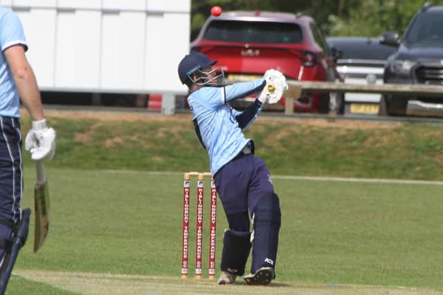 Acrion from Kislingbury Temperance's T20 win over Geddington (Picture: Finbarr Carroll)