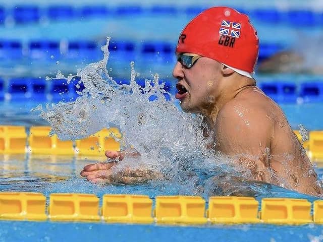 Harvey Freeman, a young Northampton swimmer, has set his sights on the future.
