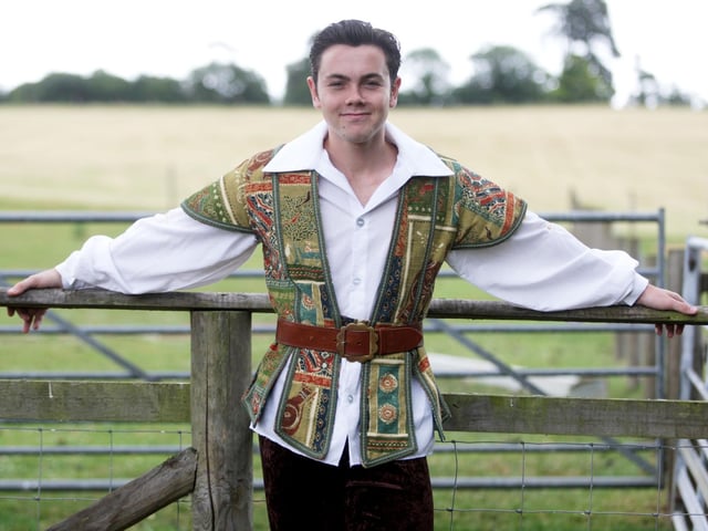 The Royal & Derngate's panto launch in 2010 of Jack and the Beanstalk starring Ray Quinn, at Rookery Open Farm, Stoke Bruerne