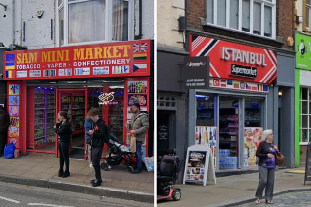 Sams Mini Market and Istanbul Mega Market in Northampton.