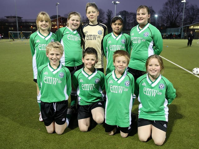 A football tournament at Unity College, organised by Northampton School Sports Partnership. Pictured: St Luke's Primary School team.