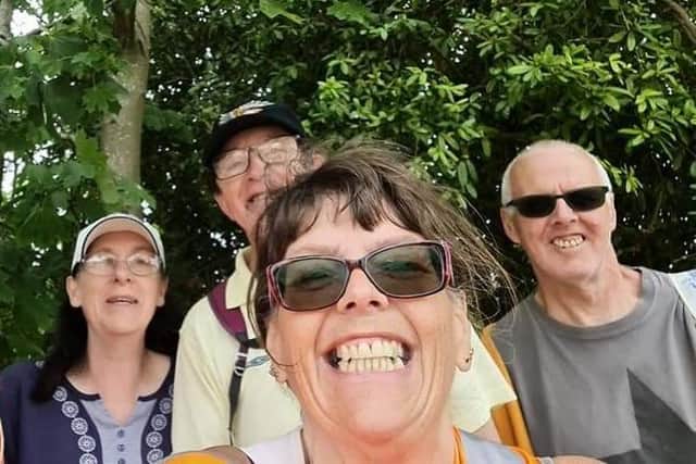 Sally, her husband Danny and their friends Doug and Dorothy Harvey make up the Ecton Brook Clean Up Crew.