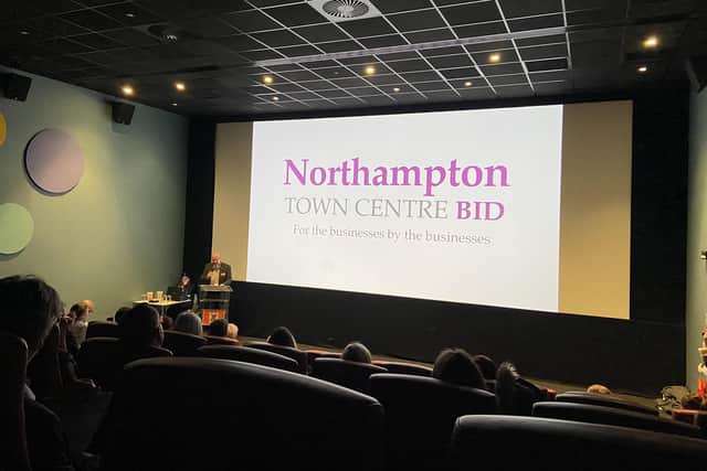 Mark Mullen from Northampton BID, discussing the importance of everyone coming together to make the town centre the best it has ever been.