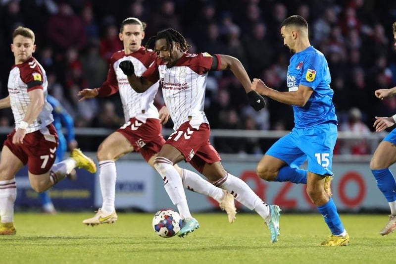 Belatedly made his first league start of the season and he reminded everyone why Cobblers were so keen to bring him back to Sixfields. Full of positivity whenever he had the ball and was as likely as anyone to create something, so it proved as he led the breakaway for the decisive goal. Understandably ran out of puff thereafter... 8