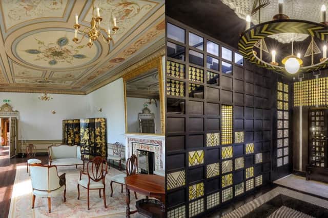 Delapre Abbey (left) and 78 Derngate (right) are teaming up to offer the ultimate heritage group day out.