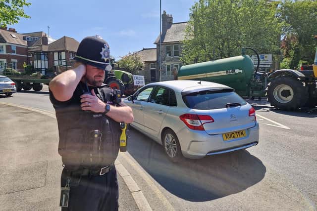 Police were in attendance