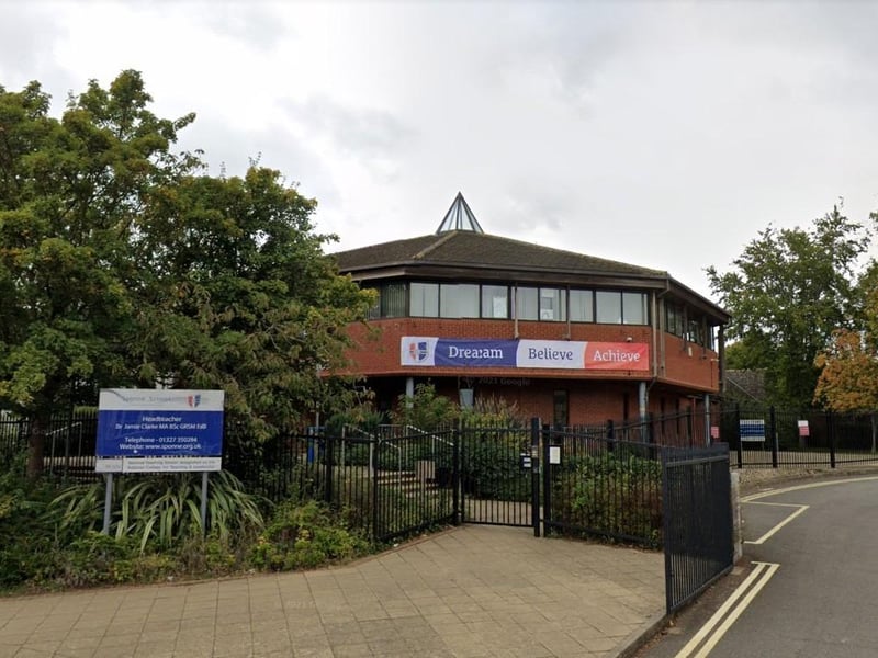 Sponne School in Towcester achieved an 'above average' Progress 8 score of +0.21.