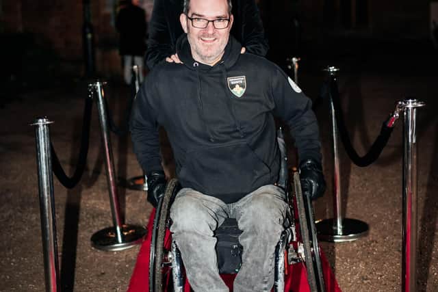 People have an opportunity to pose on the red carpet at the upcoming awards