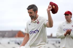 Ben Sanderson accepts the plaudits after claiming his 600th wicket for Northants against Lancashire on Saturday (Picture: Peter Short)