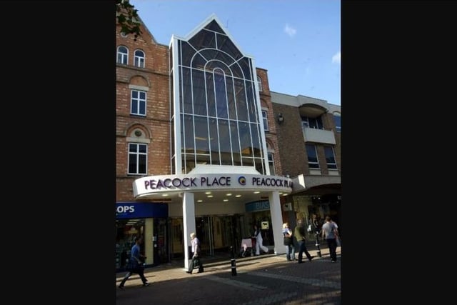 The entrance to Peacock Place from Abington Street back in 2007.