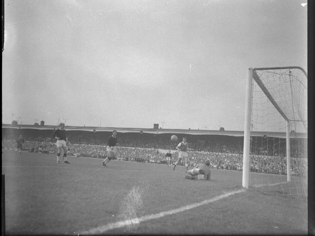 Northampton losing 2-3 to Peterborough at County Ground, September 1, 1962