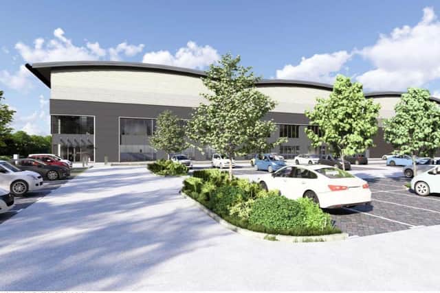 Illustrative design of the smaller unit one building from the car park. (Image: IM Properties)