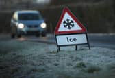 An ice warning has been issued by the Met Office.