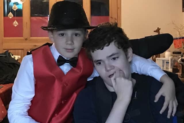 Oscar Herbert with his Big Brother Lewis