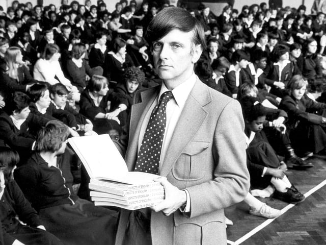 John Brewer, head of English at Trinity School 1979