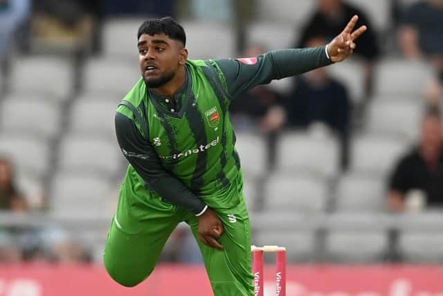 Leicestershire Foxes' England leg-spinner Rehan Ahmed