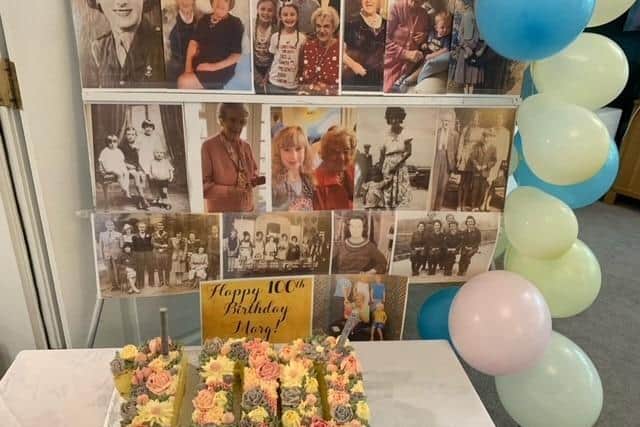 Photographic memories and a cake for Marjorie.