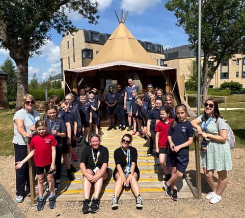 UON Education academics and students and staff from Grange Park Academy, Kettering.