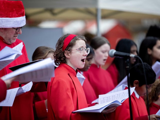 The last of 2024's festivities on the newly refurbished Market Square took place on Saturday December 21, in the form of Christmas carols.