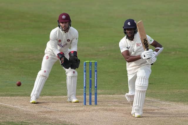 Daniel Bell-Drummond ended the day on a career-best 271 not out (Picture: David Rogers/Getty Images)