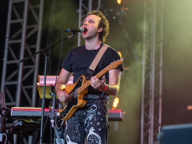 Thumpasaurus on stage at the Shambala Festival on Saturday, August 23, 2025. Photo by David Jackson.