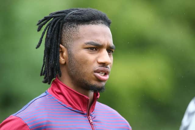 Akin Odimayo trained with the Cobblers at Loughborough on Saturday.