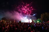 Thousands of festival goers gathered for Shambala’s annual closing ceremony and fireworks display on Sunday, August 30, 2026. This year’s theme was Voices of Courage. Photo by David Jackson.