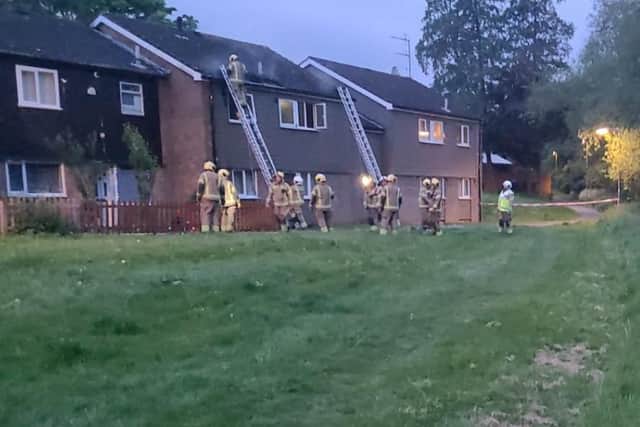 One man in his 80s had to be rescued from the building.
