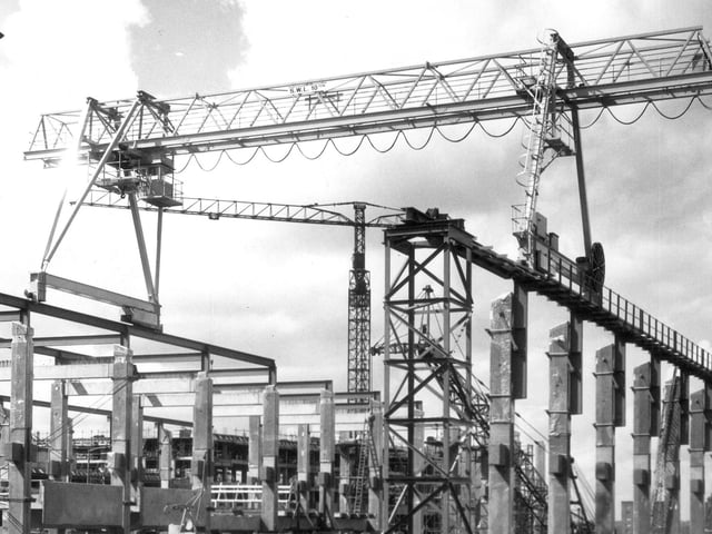 Greyfriars bus station being built in the 1970s.