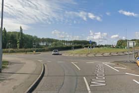 Police were called single vehicle road traffic collision occurred at the roundabout junction of Quinton Road and Wooldale Road, Northampton.