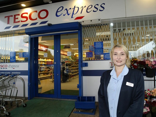 2006 - Claudia Connolly, manager at Tesco Express on Wellingborough Road