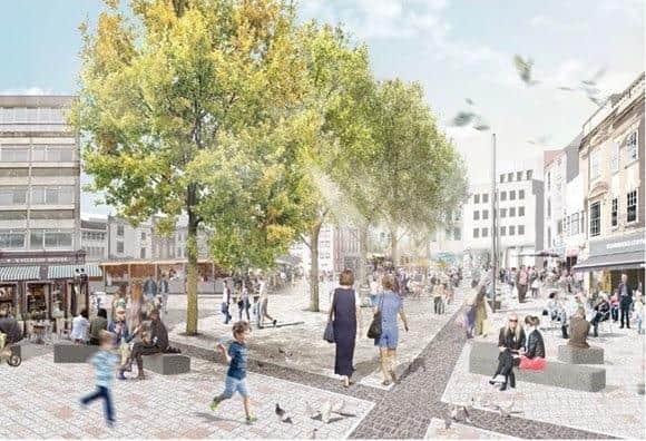 Here's an artist's impression of how the revamped Market Square could look like