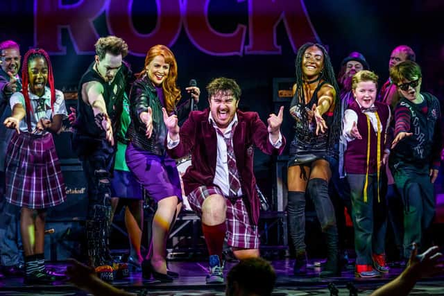 Everything you need for a good family night out': members of the School of Rock cast (photo: Paul Coltas)
