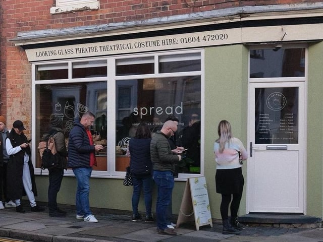 The popular sandwich shop had given all the sandwiches away by 11.30am, just two-and-a-half hours after opening to a queue of people.