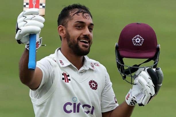 Saif Zaib hit a brilliant century for Northants at Worcestershire